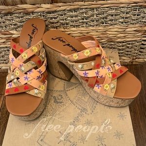 “Free People” mules with a Bohemian Flair. (Limited time offer)